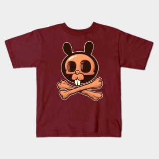 The Bunny of Death - Skull and Bones (and Teeth) Kids T-Shirt